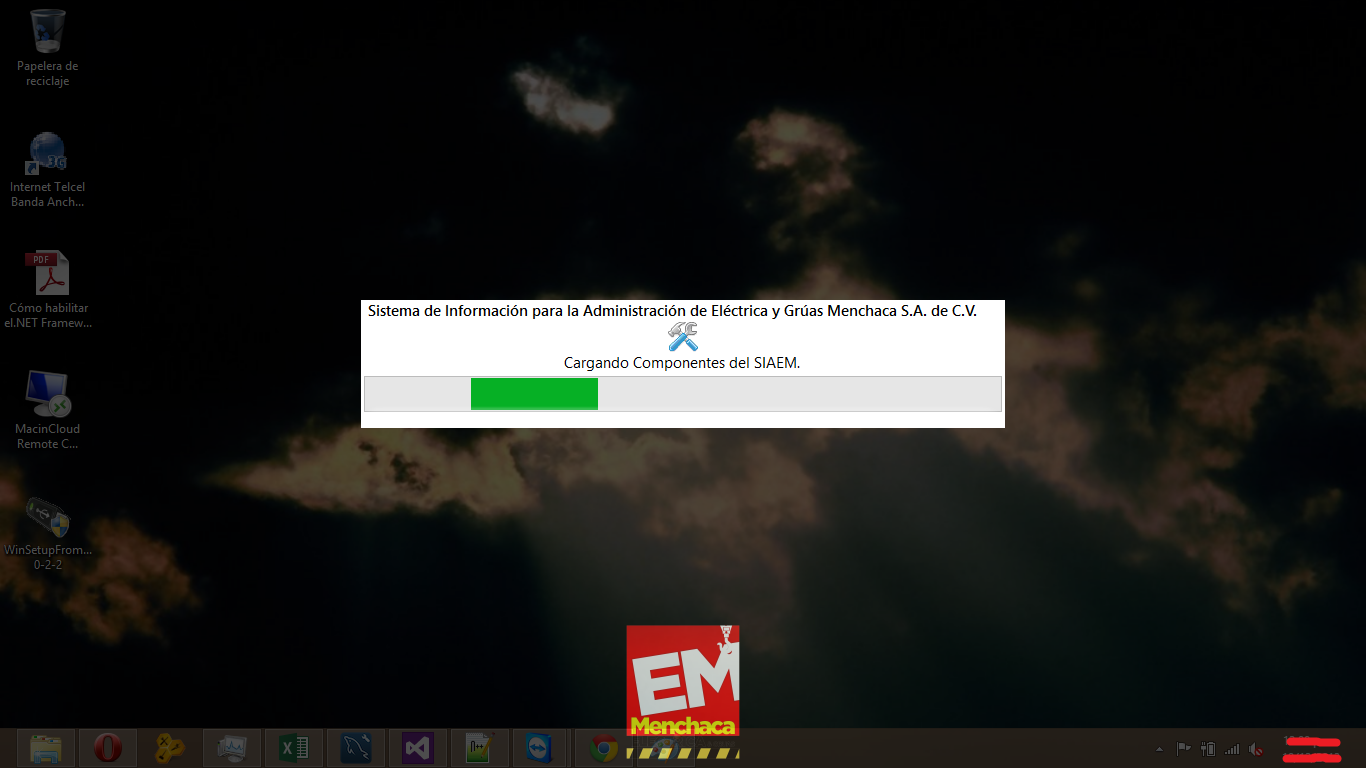 Pagina de carga del SIAEM
