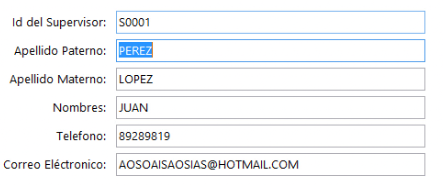 Consulta de Supervisores
