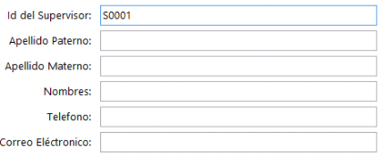 Registro de  Supervisores